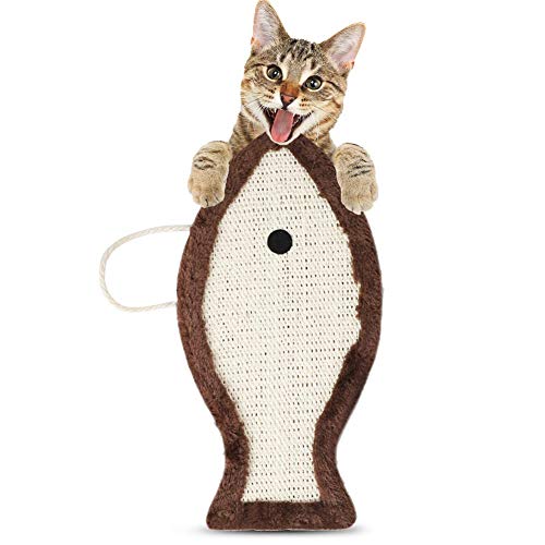 Csheng Katzen ZubehöR Katzen Kratzbaum Cat Scratching Board Katzenkratzbäume Kratzbaum Katzenkratzbrett Kätzchen-Kratzbaum Katzenpfosten Kratzbäume Für Erwachsene Katzen Brown von Csheng