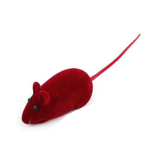 Csheng Katzenspielzeug Vinyl Flocking Sounding Mouse Realistische Katzenspielzeug Maus Federspielzeug Interaktives Katzenspielzeug Kätzchenspielzeug Für Innenkatzen Interaktives a von Csheng