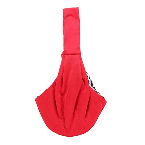 Csheng Katzentragetasche Haustiertragetasche Haustiertasche Schulter-Diagonaltasche Hunderucksack Ausflugs-Haustiertasche Atmungsaktive Tragetasche Hundereisetasche 187-red von Csheng