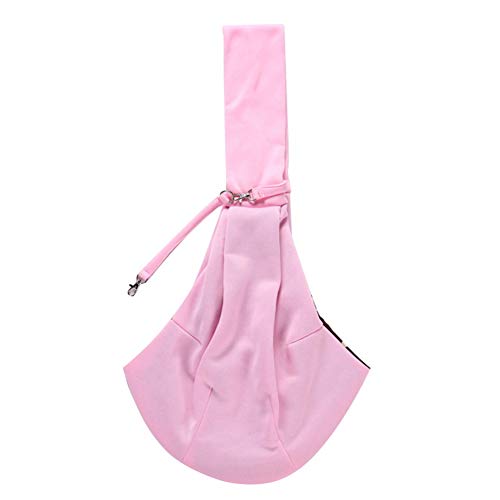 Csheng Katzentragetasche Haustiertragetasche Haustiertasche Schulter-Diagonaltasche Hunderucksack Ausflugs-Haustiertasche Atmungsaktive Tragetasche Hundereisetasche 88-pink von Csheng