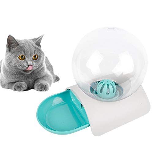 Csheng Katzenwasserspender Hundewasserspender Haustierwasserspender Bubble Pet Wasserspender Mit Automatischer Wasserzufuhr Für Hunde Und Katzen Für Haustiere Futter Regelmäßig Verteilen Blue von Csheng