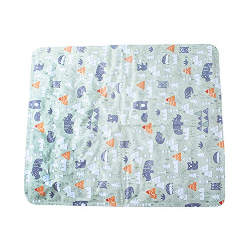 Csheng Kühlmatte Für Hunde Hund Kühlmatte Hund EIS Pad Haustier EIS Pad Sommer Cartoon EIS Pad Sommer Kühl Pad Katzengel Soft Pad Kühl Pad Haustier EIS Pad Large,Green von Csheng