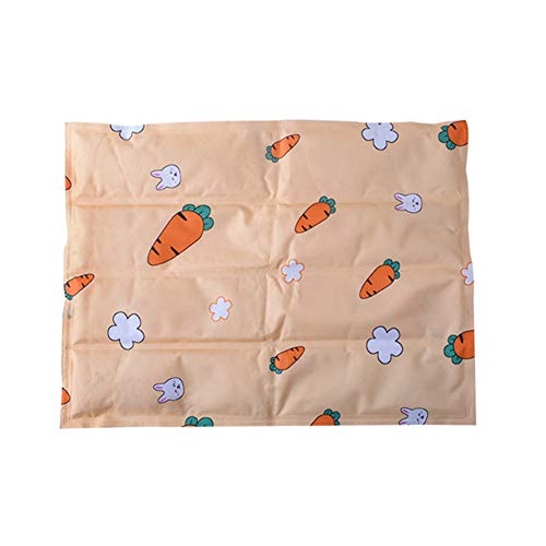 Csheng Kühlmatte Für Hunde Hund Kühlmatte Hund EIS Pad Haustier EIS Pad Sommer Cartoon EIS Pad Sommer Kühl Pad Katzengel Soft Pad Kühl Pad Haustier EIS Pad Large,orange von Csheng