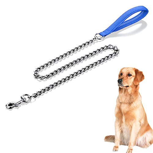 Csheng Laufleine Für Hunde Hundeleine Kleine Hund Anti-Pull-Hundeleine Leine für große Hunde Hundekette Hundeleine für kleine Hunde Seil Hund führen Blue,2mm-120cm von Csheng