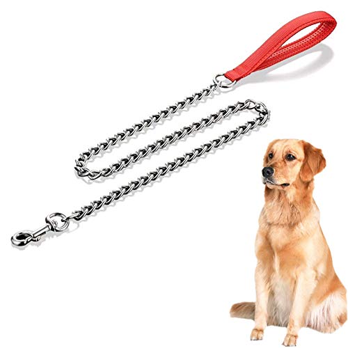 Csheng Laufleine Für Hunde Hundeleine Kleine Hund Anti-Pull-Hundeleine Leine für große Hunde Hundekette Hundeleine für kleine Hunde Seil Hund führen red,4mm-120cm von Csheng