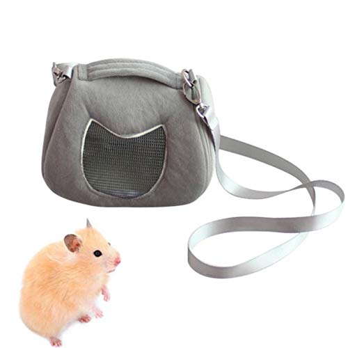 Csheng Meerschweinchen Tragetuch Tragetuch Tragetasche Tragbare Haustiertasche Hamstertasche Tragbarer Atmungsaktiver Rucksack Kleine Stofftier Tragetasche Für Den Ausflug Gray von Csheng