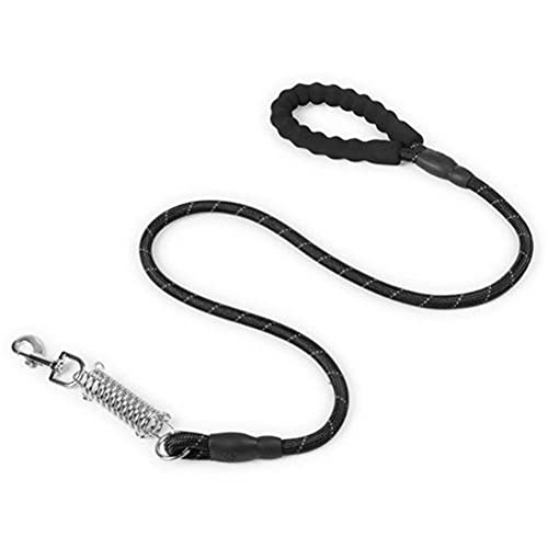 Csheng Seil Hund Blei Welpe Blei Hund Nylon Federleine Runde Seil Hund Seil Haustier Leine Haustier Produkte Für Outdoor-Training Laufen Gehen Leine Training Blei Black-a von Csheng