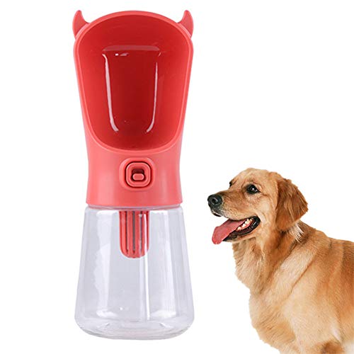 Csheng Trinkflasche Hund Trinkflasche Hunde FüR Unterwegs Hundetrinkflasche FüR Unterwegs Trinknapf Hund FüR Unterwegs Hundetrinkflasche Wasserflasche Hund Hundeflasche Unterwegs red von Csheng