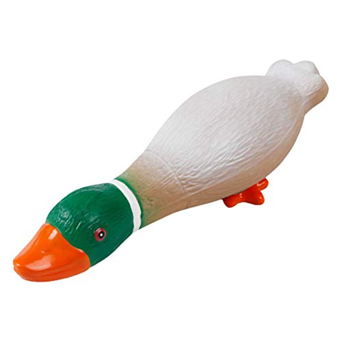 Csheng Welpenspielzeug Hundespielzeug Hundespielzeug UnzerstöRbar Hunde Spielzeug FüR GroßE Hunde Dog Toy Hundekuscheltier Hunde Spielzeug Intelligenz Hunde Spielzeug FüR Kleine Hunde White Duck von Csheng