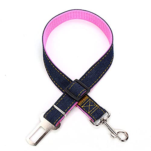 Hundeleine Trainingsleine Für Hunde Haustier Auto Sicherheitsgurt Einziehbares Nylon Cowboy Hund Auto Sicherheitsgurt Haustier Traktionsseil Für Outdoor Training Laufen Gehen Leine pink von Csheng