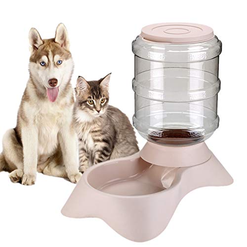 Katzenfutterspender Haustierwasserspender Haustierautomatischer Futterautomat Automatischer Katzenfutterautomat Tierfutterspender Wasserfütterung Katzen Hunde Und Katzen Schüssel pink,food feeder von Csheng