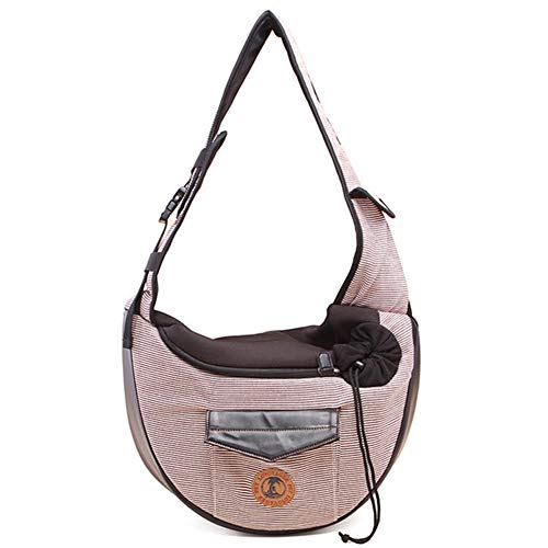 Katzenrucksack Hundetragetasche Tragetasche Hund Messenger Umhängetasche Katze Hundereise Tragbare Atmungsaktive Welpentrage Hundetragetasche Für Kleine Hunde Brown von Csheng