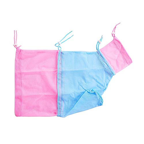 Paket FüR Heimtierbedarf Fellpflege Katze Katzensack Stoff Haustier Träger Tierpflegetasche Mesh Wash Bag Katzenreinigungstasche Nagelschneiden Für Katzen Blue&pink von Csheng