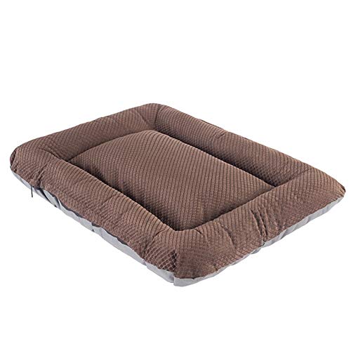 Pet Mat Cat Pet Wurf Mat Kennel Pet Supplies Gute Bissbeständige Four Seasons Nest Pet Bett Waschbares Hundebett Hundekomfortbett Weiches Welpenbett Hundekistenmatte Pet Pad Brown,55 von Csheng