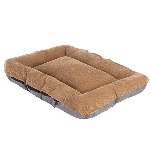 Pet Mat Cat Pet Wurf Mat Kennel Pet Supplies Gute Bissbeständige Four Seasons Nest Pet Bett Waschbares Hundebett Hundekomfortbett Weiches Welpenbett Hundekistenmatte Pet Pad Khaki,45 von Csheng