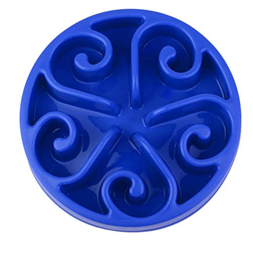 Slow Feeder Dog Bowl Hundenäpfe Zum Verlangsamen des Essens Hund Slow Feeder Bowl Slow Eating Hundenapf Slow Food Bowl Für Katzen Und Hunde Personalisierte Hundenapf Hundenäpfe Blue von Csheng