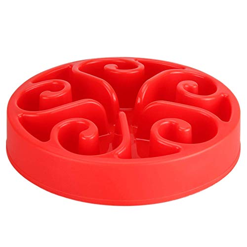 Slow Feeder Dog Bowl Hundenäpfe Zum Verlangsamen des Essens Hund Slow Feeder Bowl Slow Eating Hundenapf Slow Food Bowl Für Katzen Und Hunde Personalisierte Hundenapf Hundenäpfe red von Csheng