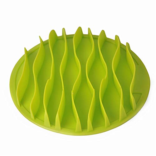 Slow Feeder Dog Bowl Hundenäpfe Zum Verlangsamen des Essens Hund Slow Feeder Bowl Slow Eating Hundenapf Wave Bowl Silikon Slow Food Dog Choking Prevention Bowl Personalisierte Green,S von Csheng