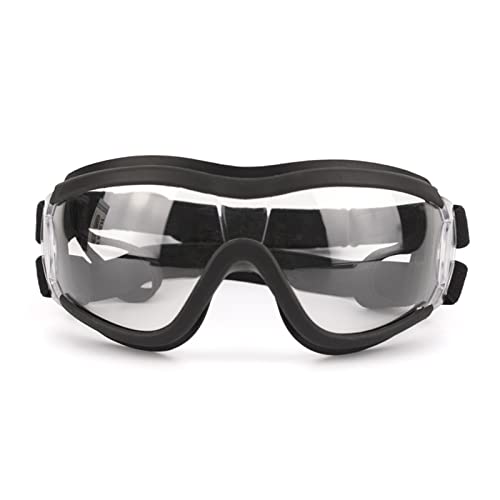 Csnbfiop Haustierbrille Für Kleine Mittelgroße Hunde Transparente PVC Schutzbrille Mit Atmungsaktiver Staubdichter Elastischer Hundebrille von Csnbfiop