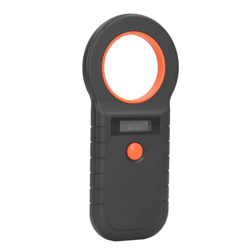 Cuifati PET-Mikrochip-Scanner, 2,4 G, 134,2 kHz, 125 kHz, 0,91 Zoll Hoher Helligkeitsbildschirm, 800 MAh, Tiermarkenleser mit Summer, Unterstützt EMID FDX B-Format, Speichert Bis zu 128 von Cuifati