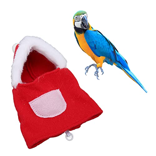 Cuifati Verstellbare Polyester-Vogelkleidung, Einfaches Anziehen Mit Klettverschluss-Design, Bequemer Vogel-Cosplay-Hoodie. Mit Ring, Ideal für Weihnachtskostüme (L) von Cuifati