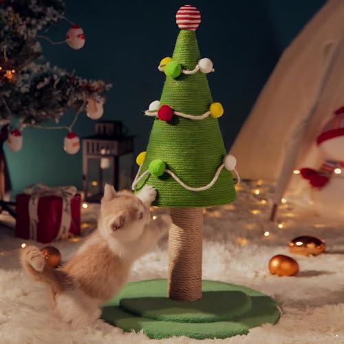 Katzenkratzbaum, Katzen-Weihnachtsbaum, Weihnachtsbaum-Stil, Sisal-Katzenkratzbaum, Geben Sie Ihrer Katze EIN Spielzeug und Einen Kratzbaum, Katzenkratzbaum von Cuifati