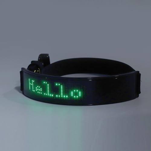 Leuchtendes Hundehalsband, über USB Wiederaufladbares LED-Hundehalsband für Nächtliche Spaziergänge, Intelligentes DIY-Hundehalsband, Modische, Leuchtende Haustier-Halskette, von Cuifati