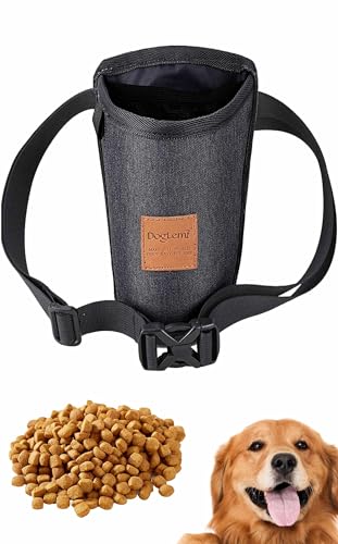 Culacos wasserdichte Leckerlietasche für Hunde - Robuster Tasche zum Gassi Gehen, Wandern, Reise, Outdoor,Schwarz von Culacos