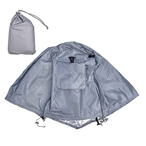 Culnflun Hundekäfig-Abdeckung, wasserdichte Haustierhütten-Abdeckung, Sonnenschutz für Outdoor-Reisen mit atmungsaktiven Netzfenstern (Grey) von Culnflun