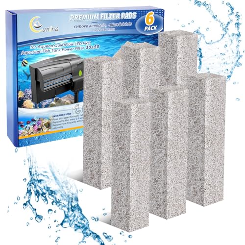 Cunina, Filterpads für Aquarien, groß, 6 Stück von Cunina