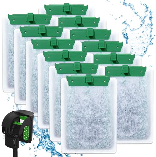 Cunina 12 Pack Medium Aquarium Filter Kompatibel mit Tetra Whisper Bio-Bag Filtern, Whisper Bio-Bag Einwegkartuschen, Aquarium Filterkartuschen, Aquarium Zubehör von Cunina