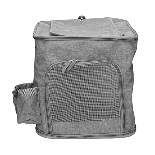 Cuque Faltbarer Haustierrucksack, Großer Haustierrucksack aus Umweltfreundlichem und Bequemem Oxford-Stoff mit Seitentaschen für Haustiere (L) von Cuque