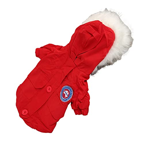 Cuque Hunde-Hoodie-Wintermäntel, Hunde-Hoodie-Winterjacke Mode bequemer Haarschutz Warmer lässiger Hundemantel für Welpen (XXL) von Cuque
