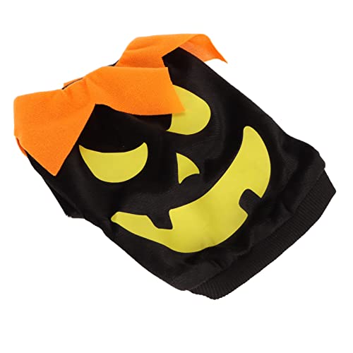 Cuque Hundekleidung, Halloween-Hundeshirt Elastic Pumpkin Ghosts Weiches Polyester für Mittelgroße Hunde auf Reisen (S) von Cuque