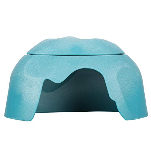 Cuque Verrückter Pet Reptile Cave Landschaft Schildkrötenschutz, Tortoises Pet Reptile Hide, Klettern für Reptilien Haustiere(Lake Blue Belt Accessories) von Cuque