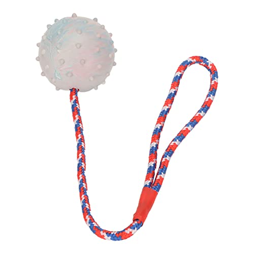 Cuque Pet Gymnastikball, Reißfester Kauball, Nylon-Gummiseil für Kleine, Mittelgroße Hunde von Cuque