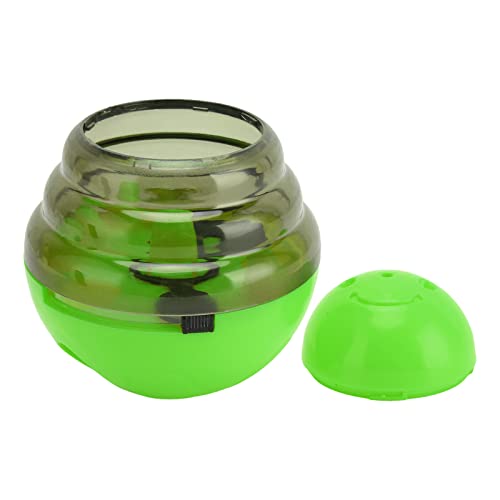 Cuque Pet Puzzle Ball Dog Treat Dispenser Ball Reißfester Verstellbarer Interaktiver Trainingsball (Grün) von Cuque