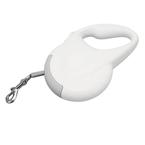 Cuque Pet Retractable Leash, Verhindert Verwicklungen, Explosionsgeschützter, Einziehbarer Hundehalsband-Komfortgriff für Reise-Haustiere Zum Laufen (Grau) von Cuque