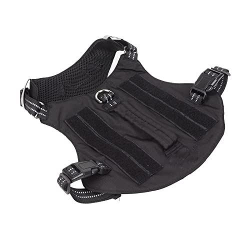 Cuque Reflektierende Hundeweste, Hundegeschirr Gepolsterter Griff Komfortables Nylon Wasserabweisend für die Jagd Zum Wandern (L) von Cuque