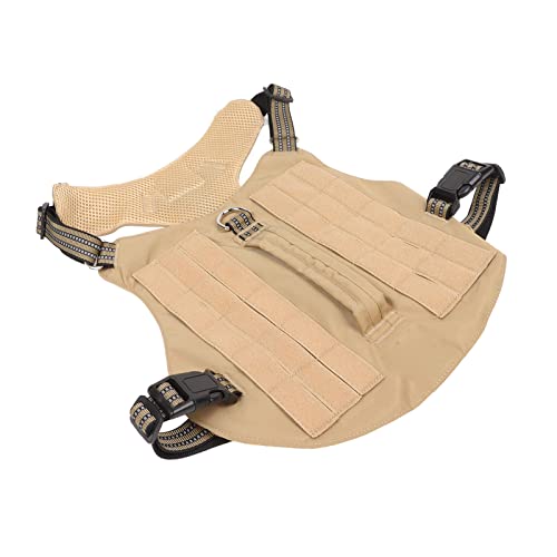 Cuque Reflektierende Hundeweste, Hundegeschirr Gepolsterter Griff Komfortables Nylon Wasserabweisend für die Jagd Zum Wandern (XL) von Cuque