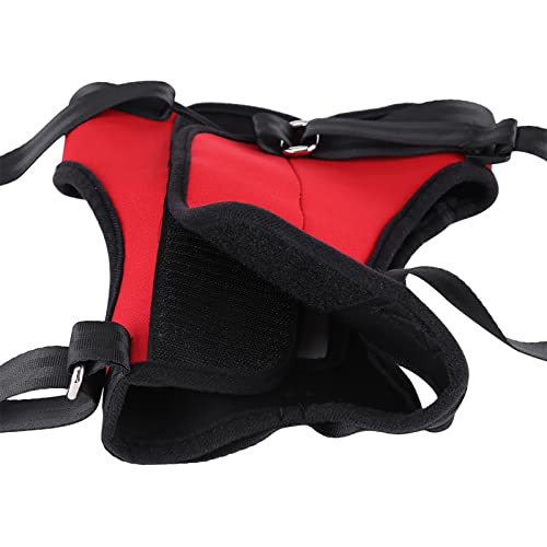 Cuque Rotes Neopren-Hundegeschirr, Bequemes, Strapazierfähiges Hunde-Hebegeschirr, für Verletzte Hunde (Rotes Hinterbein L) von Cuque