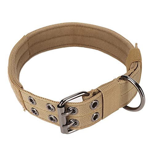 Cuque Trainingshalsband, Leichtes, Erweitertes Design, Militärisches Hundehalsband, Verstellbar für das Training (XL) von Cuque