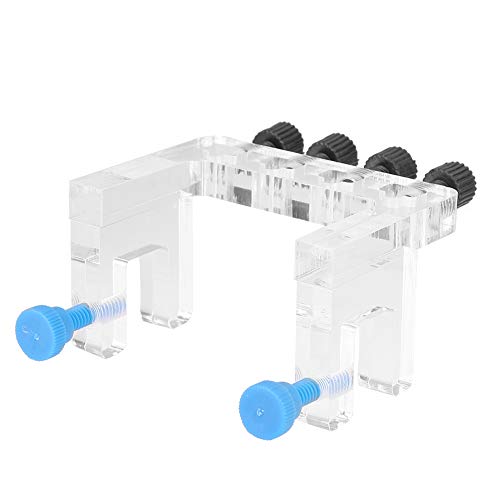 Cuque Verrückter Acryl Aquarium Tube Holder, mit 6 STK. Schrauben hochtransparent 3,1x2,2x1,8 Zoll Wasserschlauchhalter, tragbar leicht zu reinigen für 10mm Dia Water Pipe Hold Tube Schlauch von Cuque