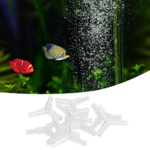 Cuque Verrückter Aquarium Tee Anschluss, Aquarium Tee Anschluss, 20PCS Luftpumpe Fischteich Aquarium für Aquarium von Cuque