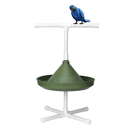 Cuque Verrückter Bird Bath Barschspielzeug, Vogelhäuschen, Multifunktions-Futterwasserschale 20,1 x 11,8 x 11,8 Zoll hochwertiges Kunststoffmaterial für Birds Pet Sotre(Model 1) von Cuque