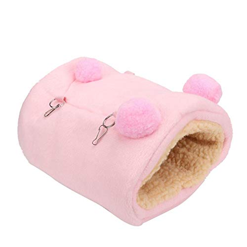 Cuque Verrückter Hamster House, Kleintierbett, Mini Thicken Warm Hammock Einfach zu installierende Hamsters Squirrels(Pink) von Cuque