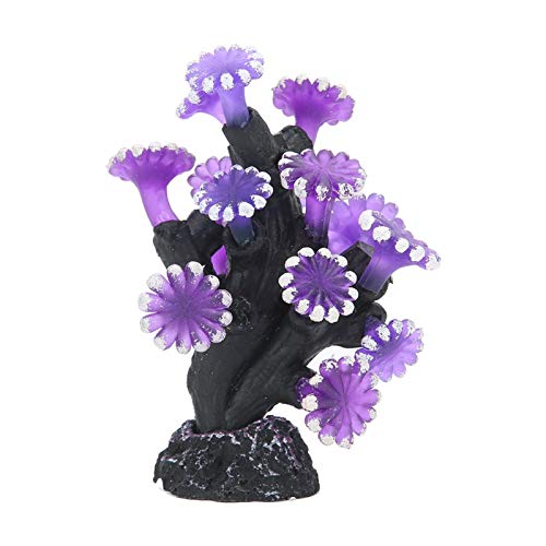 Cuque Verrückter Künstliche Korallen, Aquarium Ornament, Umweltschutz Aquarium Haustiere Tiere für Aquarium(MI119G Purple) von Cuque