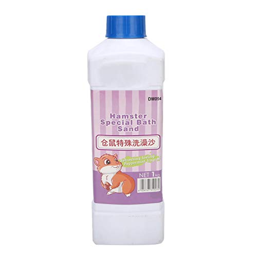 Cuque Verrückter Sicherer Badesand für Haustiere, natürlicher Inhaltsstoff 1 kg Badesand, Meerschweinchen für Hamster-Chinchilla-Kaninchen von Cuque