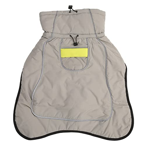 Cuque Wintermantel für Hunde, warme Hundejacke, hautfreundliche, wasserdichte, weiche, verstellbare Hundejacke für große Haustiere (L) von Cuque