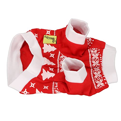 Haustierkleidung, Hunde-Weihnachtshemd, Katzen-Tageskleidung, weiches Pullover-Design für Rollenspiele (XS) von Cuque